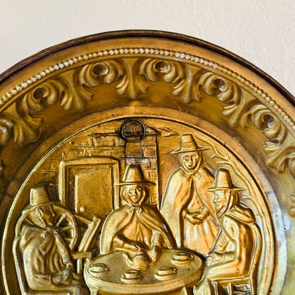 Vintage Brass Decor Cottagecore 80s Gallery Wall 12" England European Colonial - Picture 4 of 4